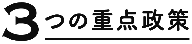 3つの重点政策