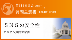 ＳＮＳの安全性に関する質問主意書