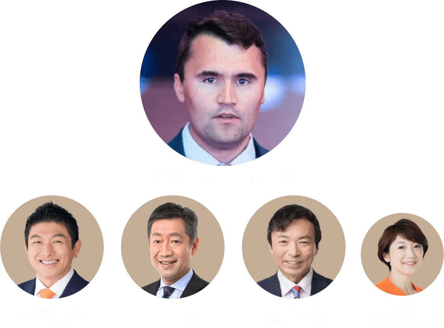 登壇者：チャーリー・カーク、神谷宗幣、山中泉、及川幸久、司会：後藤せいあん