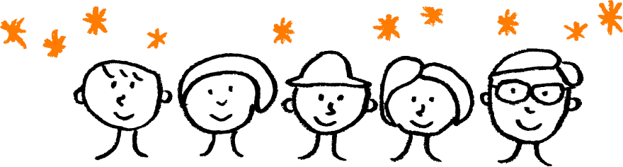 豊かな日本で笑顔の人々