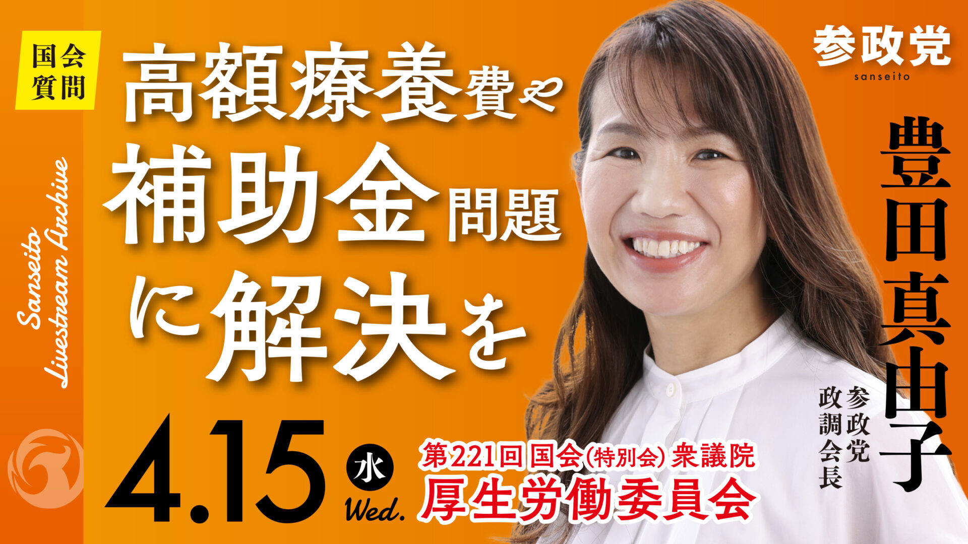 豊田真由子 国会質疑20260415